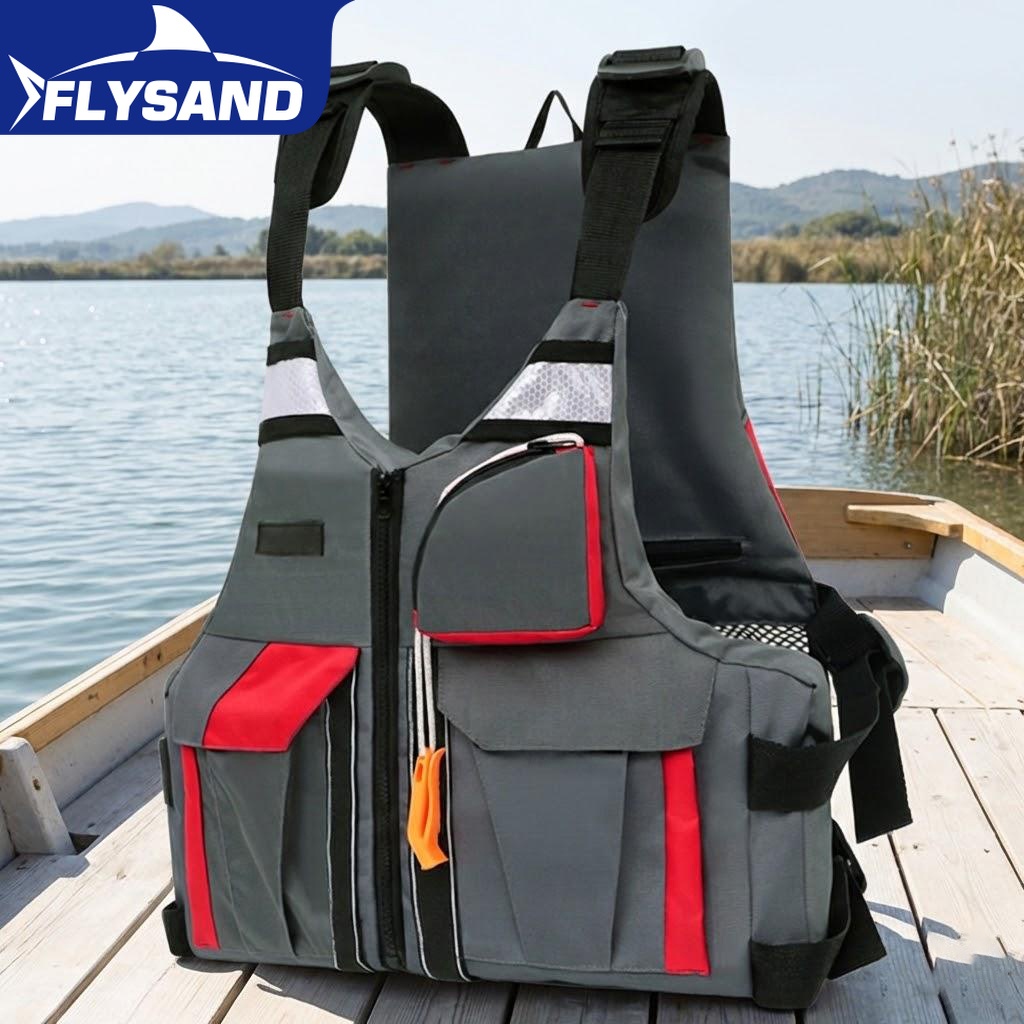Fishing Vest Jacket - Outdoor-Anglerweste mit Hoher Auftriebskraft, Sicherheitsmerkmalen, Verstellbaren