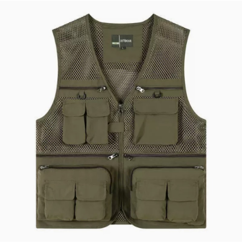 Fishing Vest Jacket - Outdoor-Anglerwesten, schnell trocknende, atmungsaktive Mesh-Jacken mit