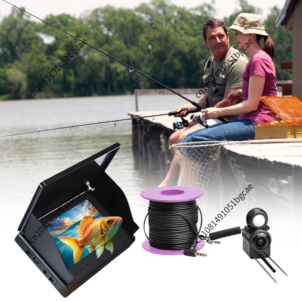 Underwater Fishing Camera - Unterwasser-Angelkamera mit 4,3 Zoll IPS-Monitor, Eisfischen-Kamera