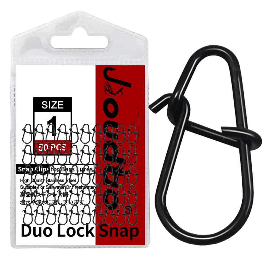 Fishing Equipment Gear - 50 Stück Crankbait Snaps Edelstahl Duo