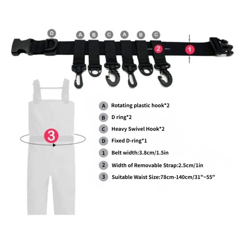1 Stück Verstellbarer Wathüftg – Fishing Equipment Gear Bewertung und Preis
