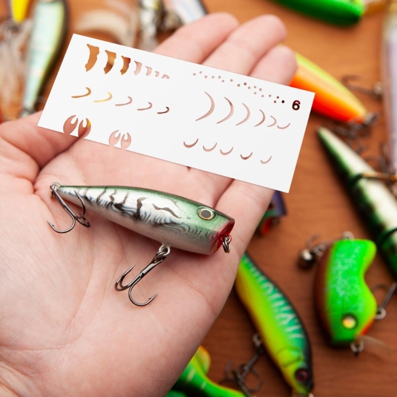 6 Stück Angelköder-Malvorlagen – Fishing Equipment Gear Bewertung und Preis
