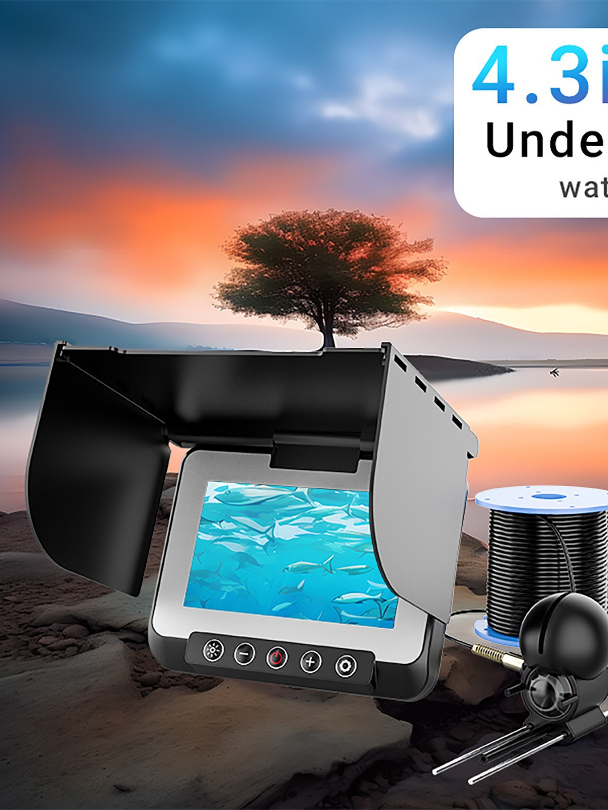 4,3 Zoll HD-Bildschirm Visuell – Underwater Fishing Camera Bewertung und Preis